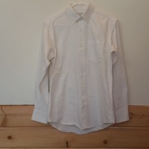 George Men's white button down dress shirt.